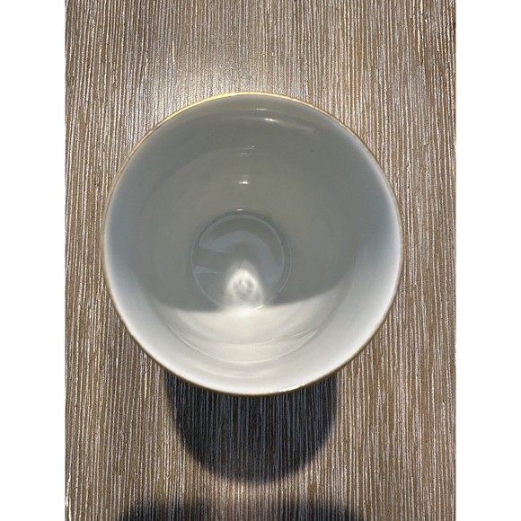 Japanese Yunomi Green Tea Cup - Hand Painted Yellow With Floral Design - Picture 9 of 9